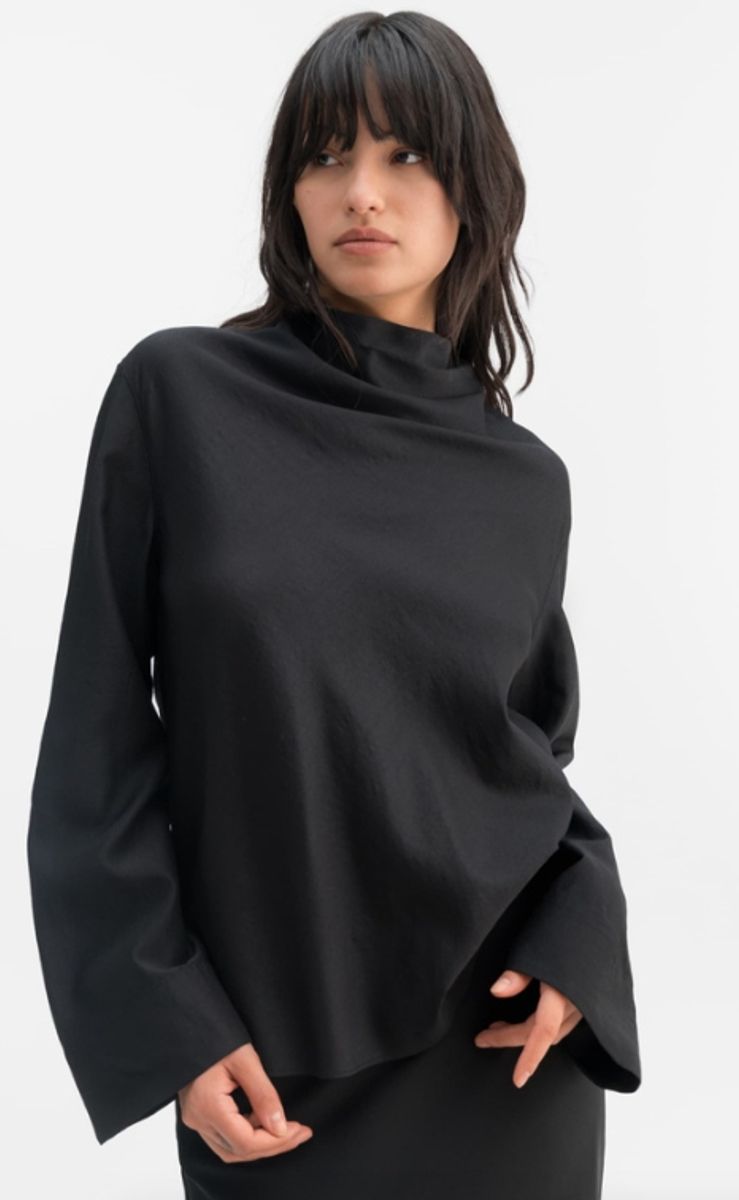 Ari Wool Bluse Black