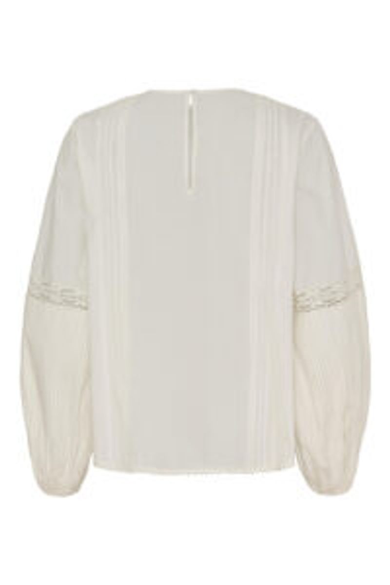 Jasmin ls Bluse White Sand