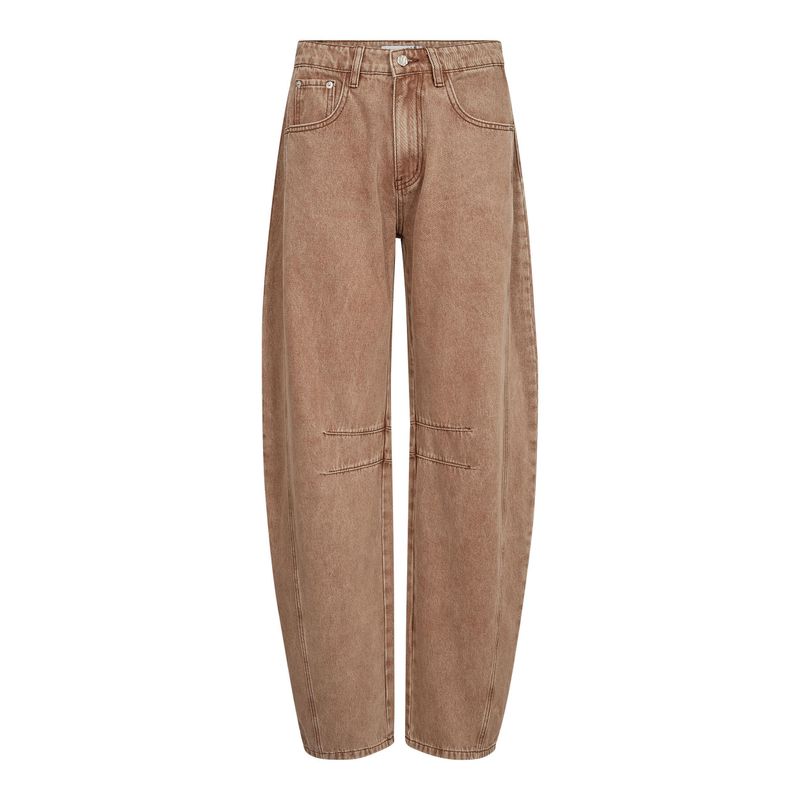 Drew Barrel Jeans Camel