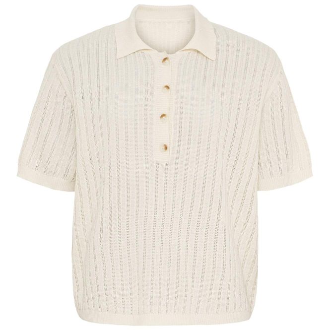 Hovedbilde Amelia Knit Polo White Sand