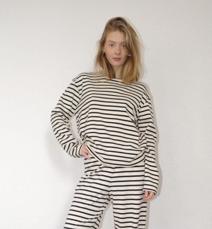 Nete Stripe Offwhite/Black
