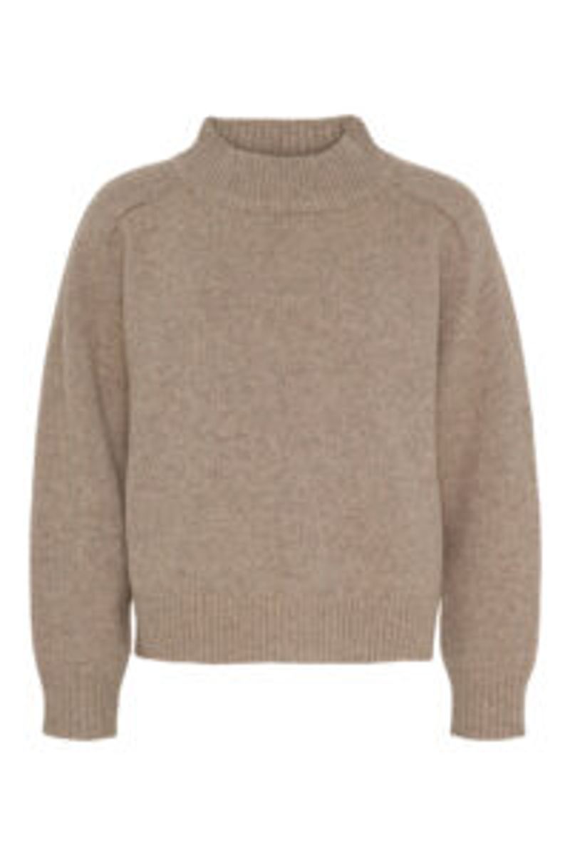 Silje Pullover Light Brown Melange