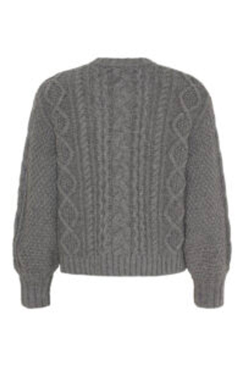 Dahlia Cable Knit - Cold Grey