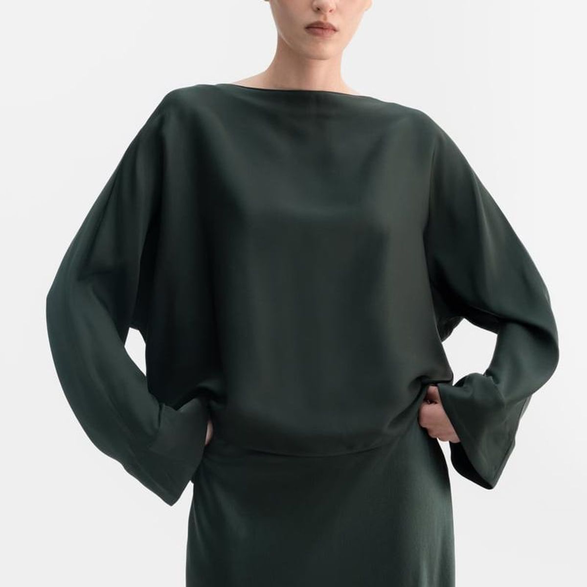 Nina Silke Bluse Deep Forest