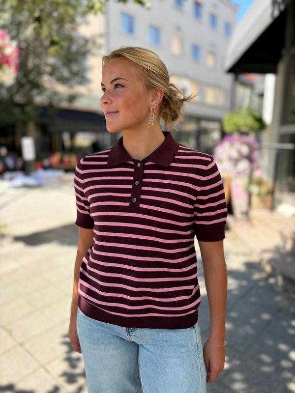 Aduna Polo Bordeaux/Pink