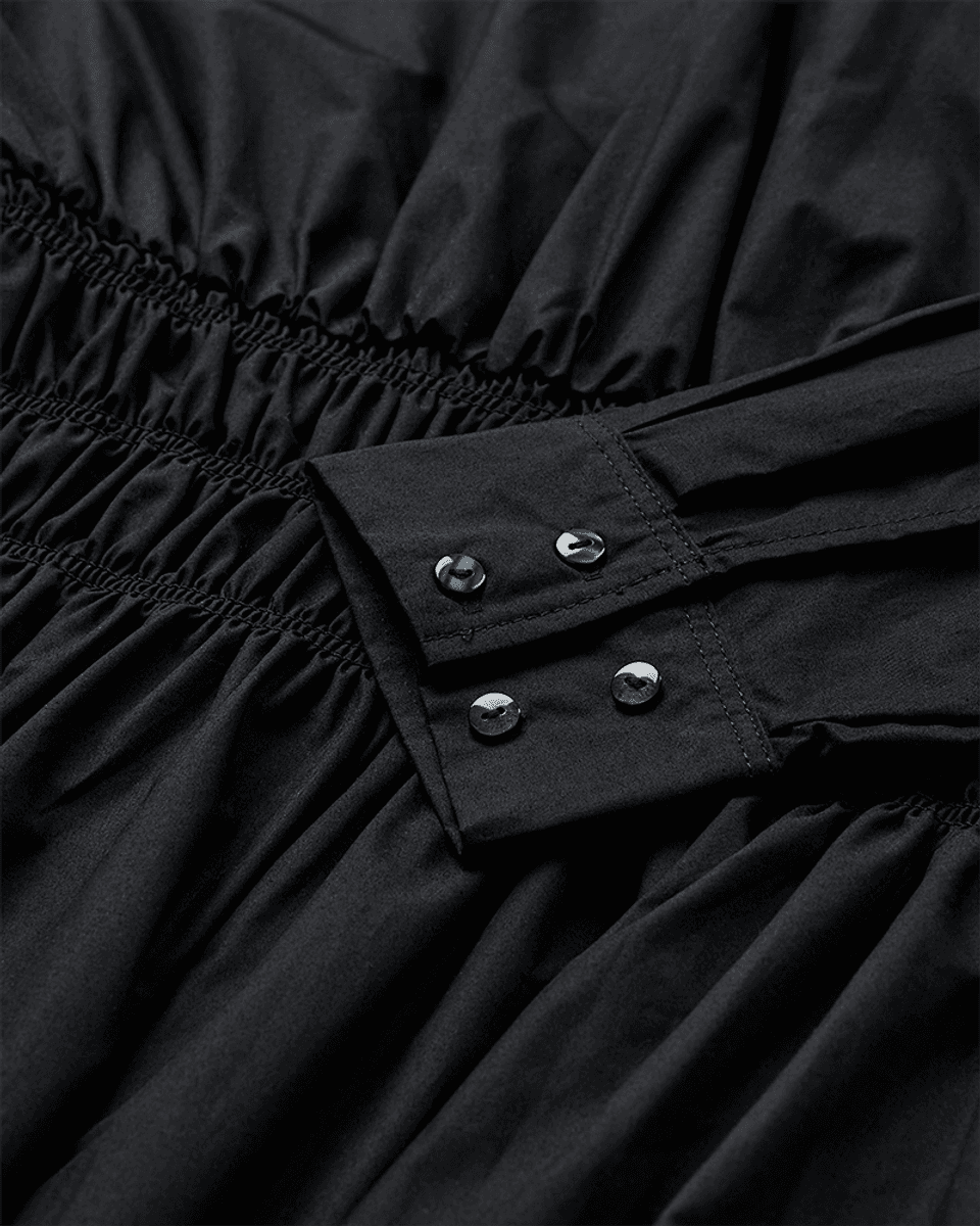 Crips Dress Smock Black
