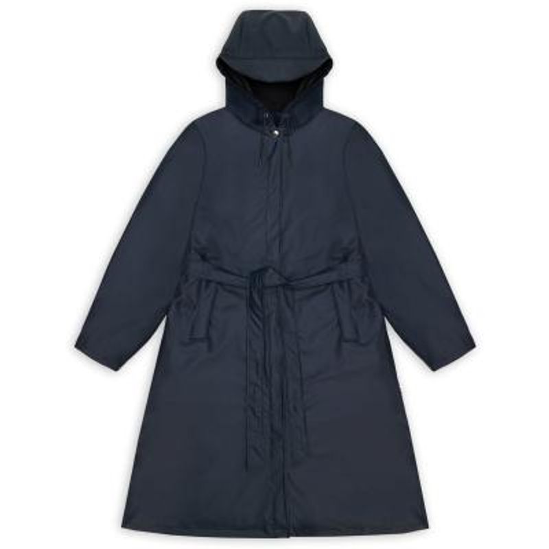 A-line W Longer  Jacket Navy