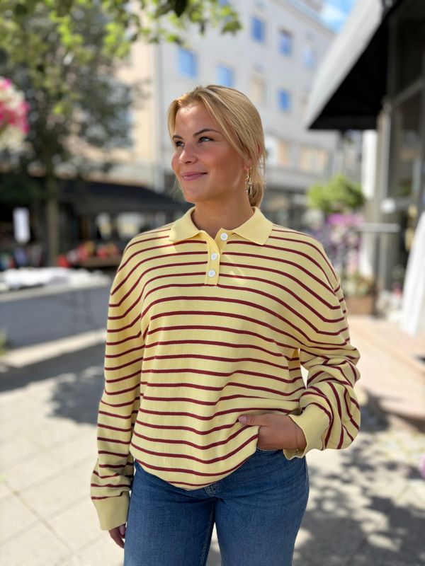 Adanne Polo Yellow/Rust