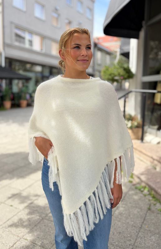 Caroline Poncho Offwhite