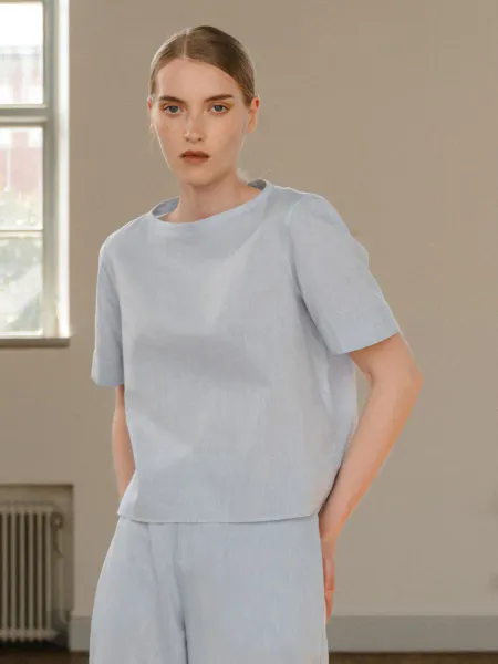 Hovedbilde Lola Lin Tee  - Denim Blue 