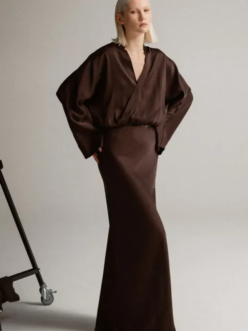 Hovedbilde Niva Dress Dark Brown